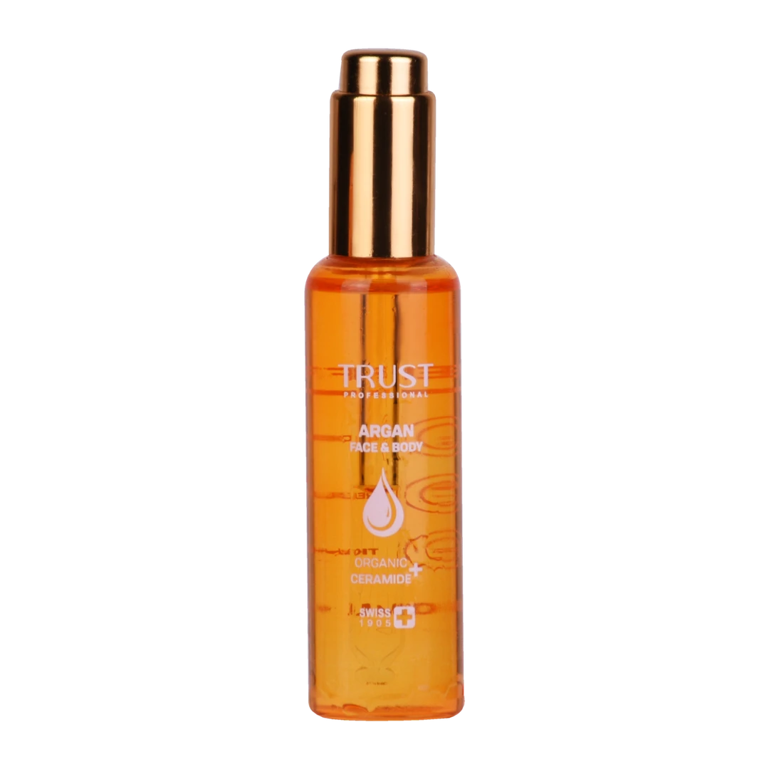 روغن آرگان پوست تراست trust جوانساز آبرسان ماساژ پوست