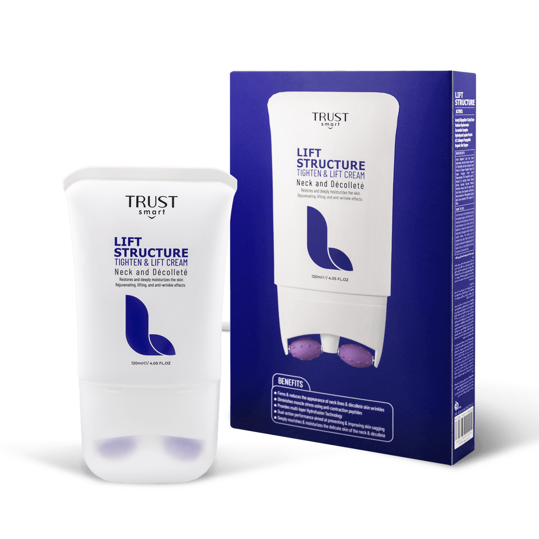 کرم سفت کننده و لیفت کننده گردن و دکلته تراست trust