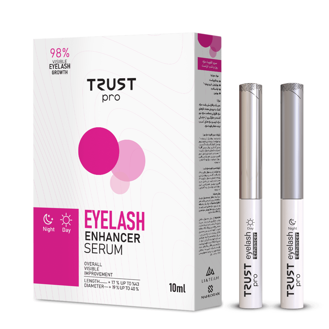 سرم تقویت و رشد مژه تراست trust رشد مژه ضخامت مژه ابرسان